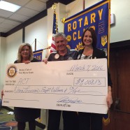 Rotary South furnishes ACT with a big check!